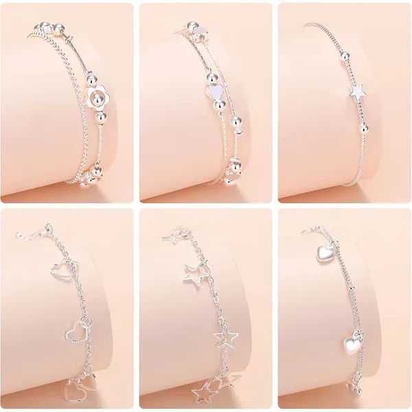 925silver Bracelet Simple Bracelets Women